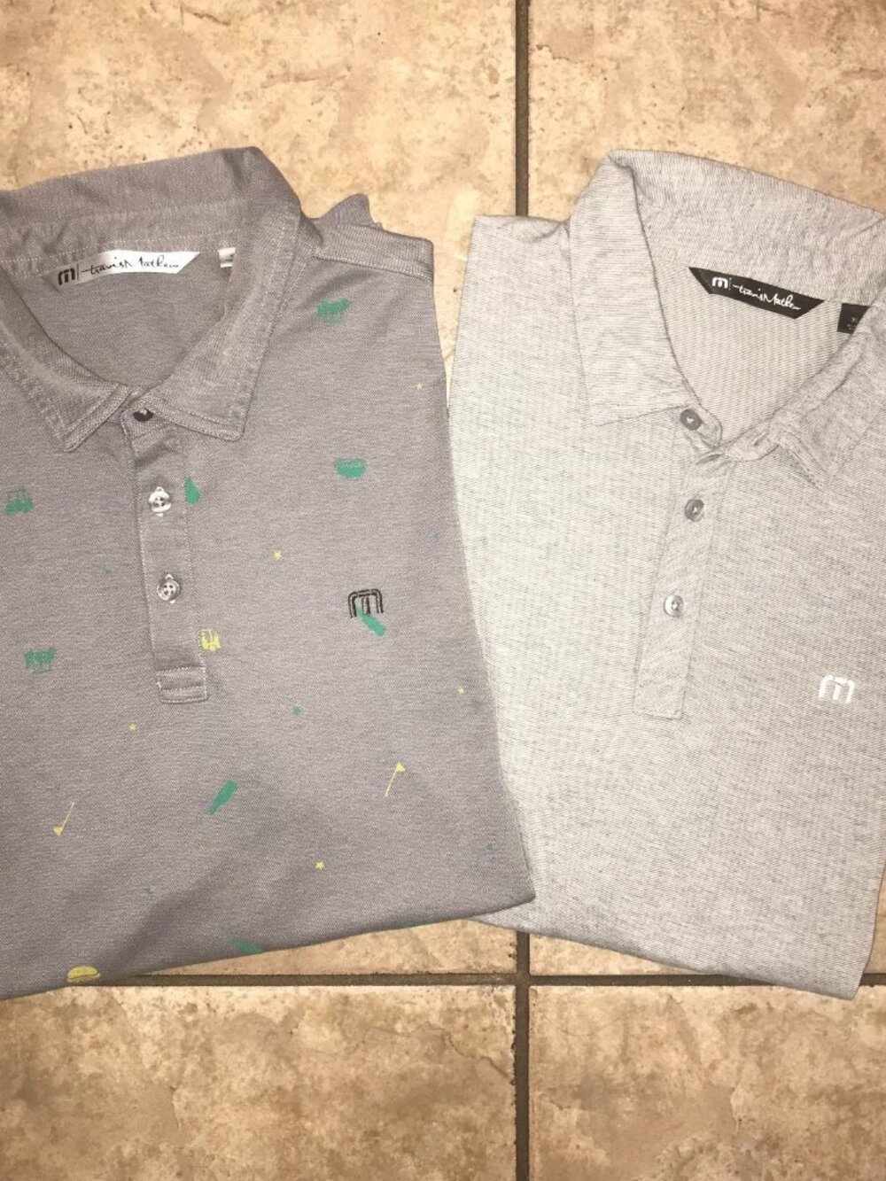 Lot of 2 Men's Travis Mathew Short Sleeve Polos-Size XL